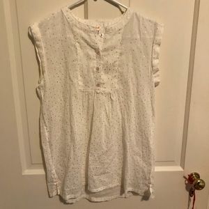 3/$12 — Cat & Jack Sleeveless Top – Gold Dots – XL